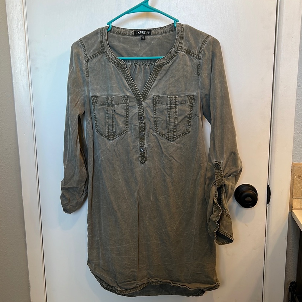 Express denim dress size XS